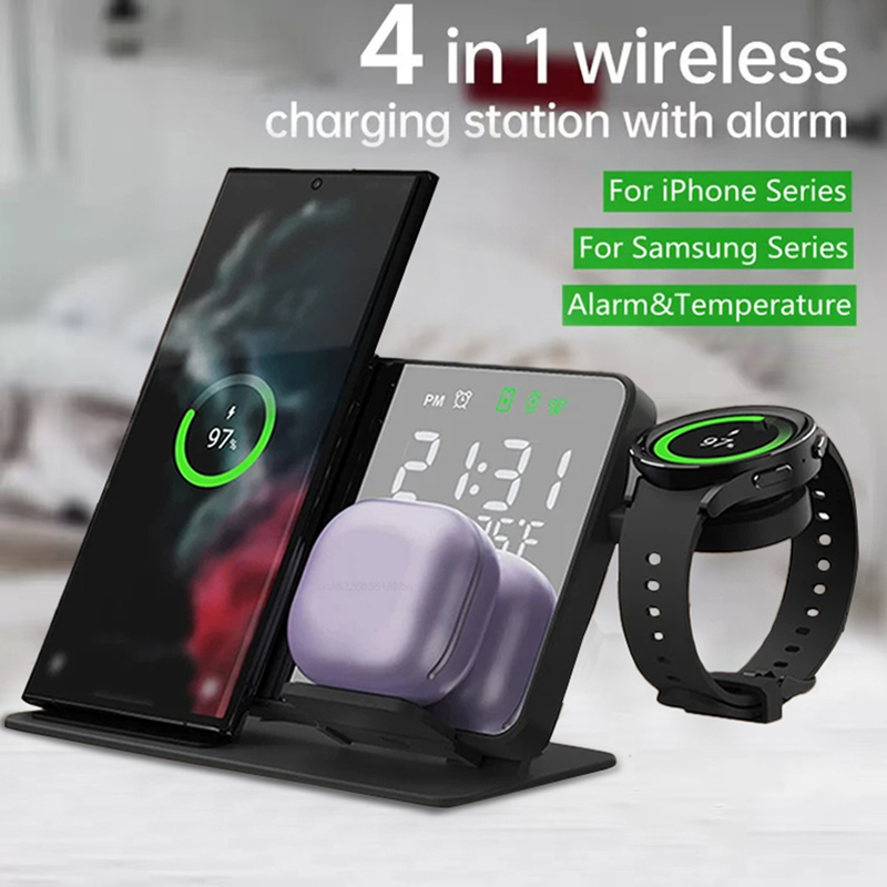 Smartwatch Ac - Stasiun Pengisian Daya Nirkabel 4 in
