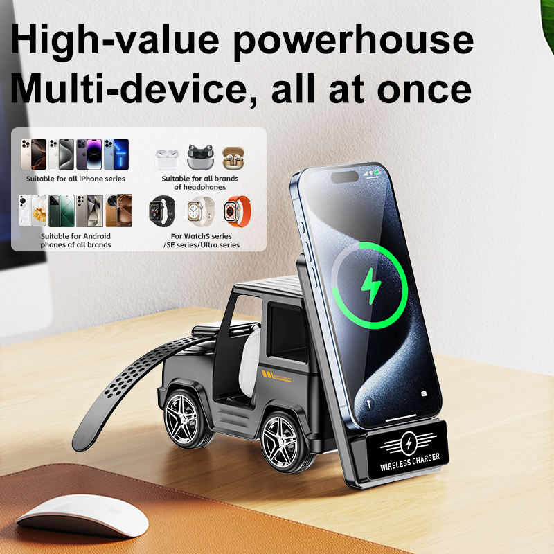 Smartwatch Ac - Pengisi Daya Nirkabel Multifungsi 3-In-1 untuk