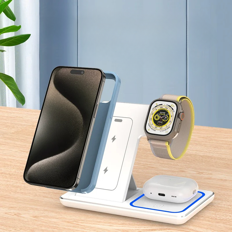 Smartwatch Ac - Stasiun Pengisian Daya Nirkabel 4 in