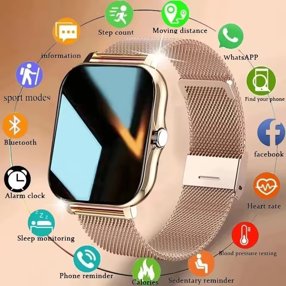 Smartwatch Instagram - Jam tangan pintar Android IOS pria