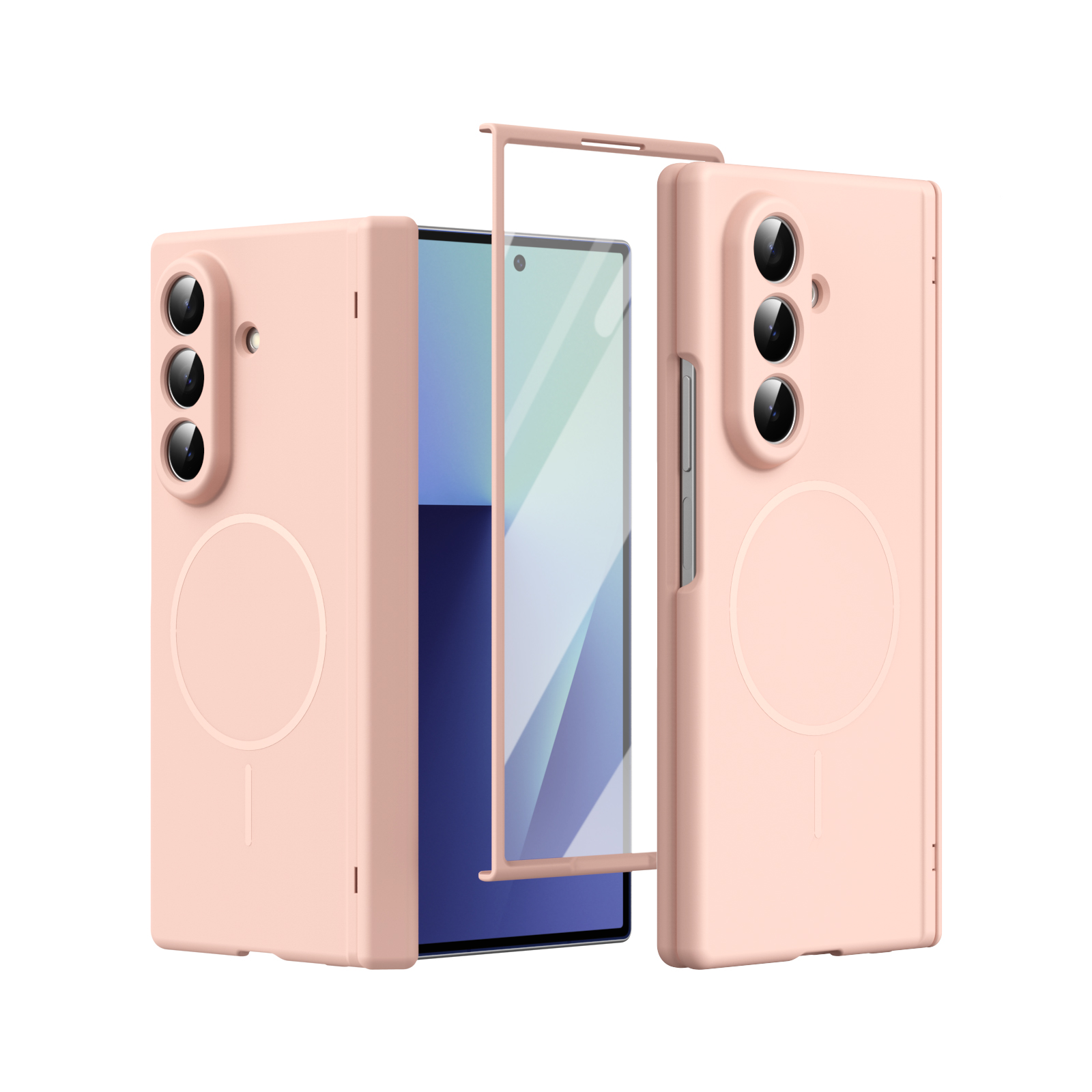 Screen Protector Film - Casing Magnetik Anti-Sidik Jari Full Cover
