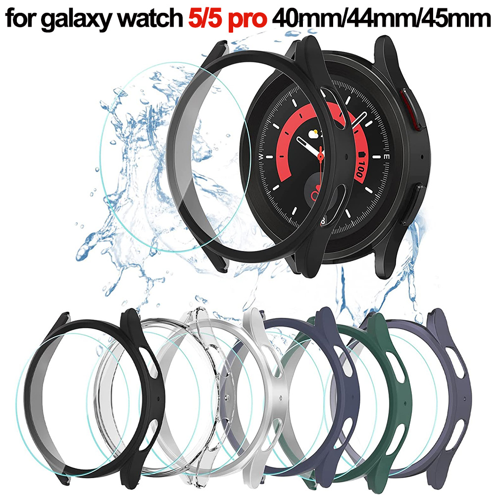 Accessories For Galaxy Watch 5 - Sarung ponsel Samsung, + kaca temper