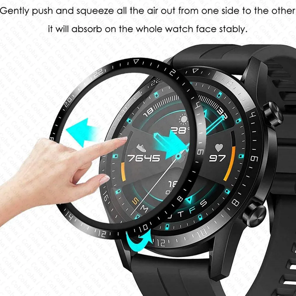 Titan Smartwatch Accessories - Kaca Tempered Tepi Melengkung 20D untuk