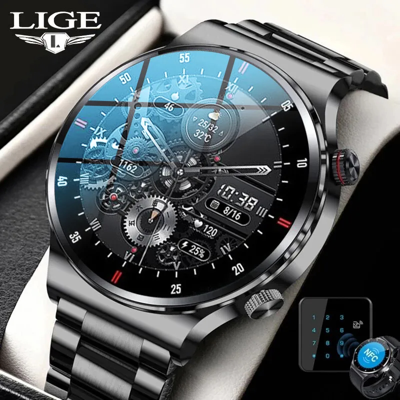 Smartwatch Instagram - LIGE jam tangan pintar untuk pria,