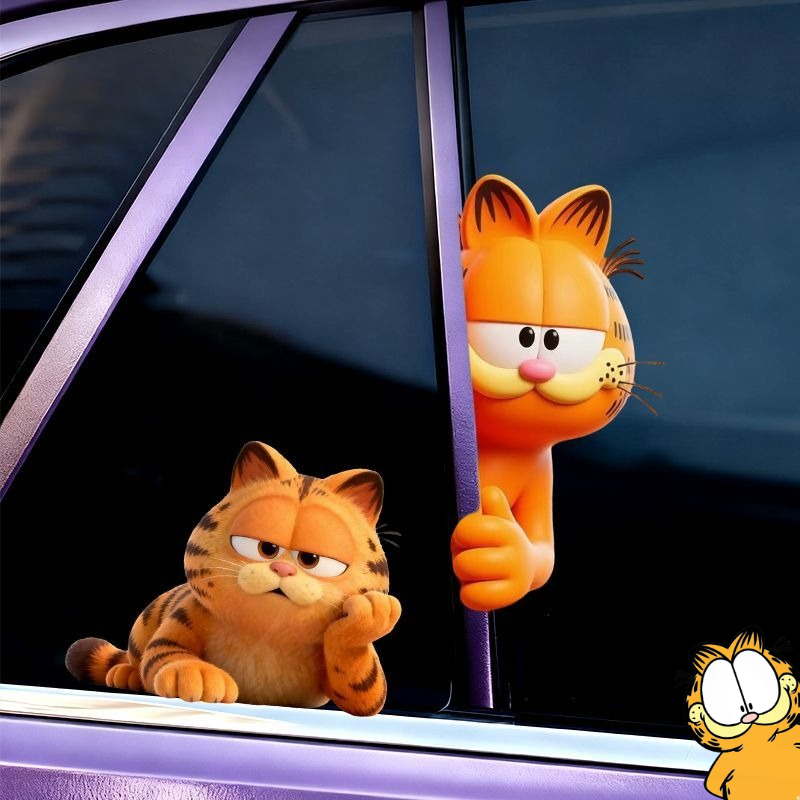 Accessories With Watch - Stiker Garfield anime kartun lucu imut