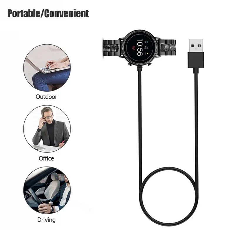 Fossil Smartwatch Accessories - Dok Pengisi Daya Cepat Magnetik USB