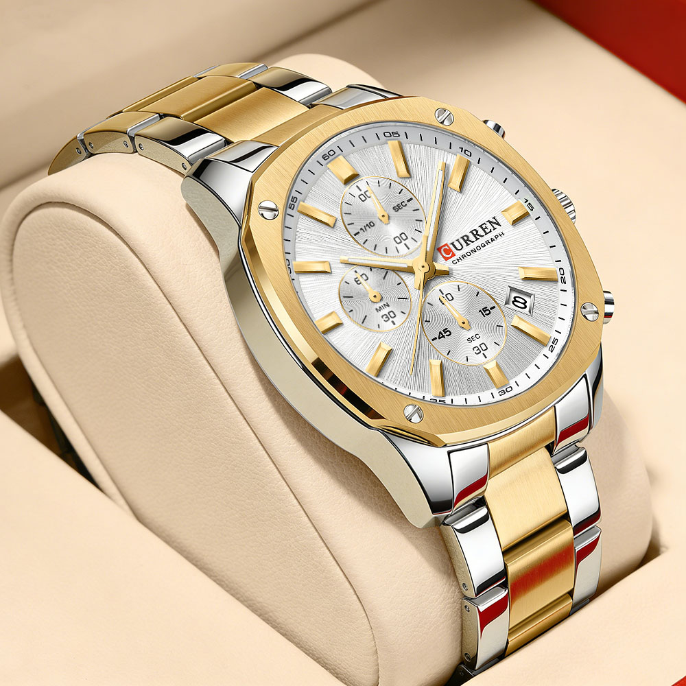 Accessories With Watch - CURREN Jam Tangan Olahraga Pria Modern