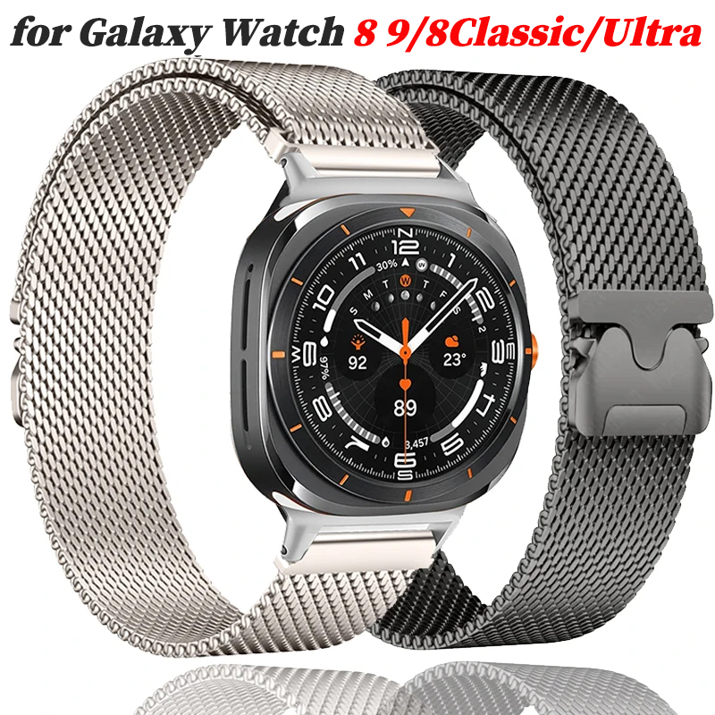 Samsung Smartwatch Ultra Accessories - Tali Logam Milanese untuk Samsung Galaxy