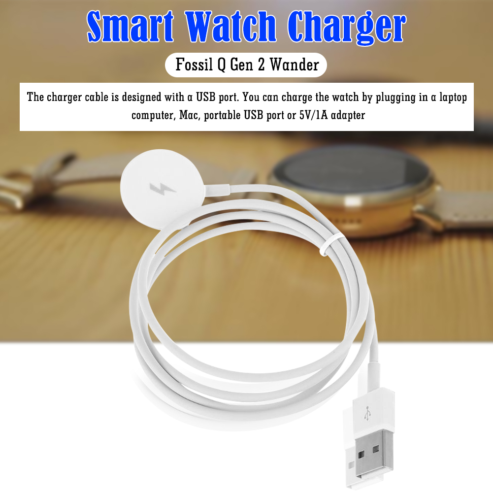 Fossil Smartwatch Accessories - Kabel Pengisi Daya Jam Tangan Kabel