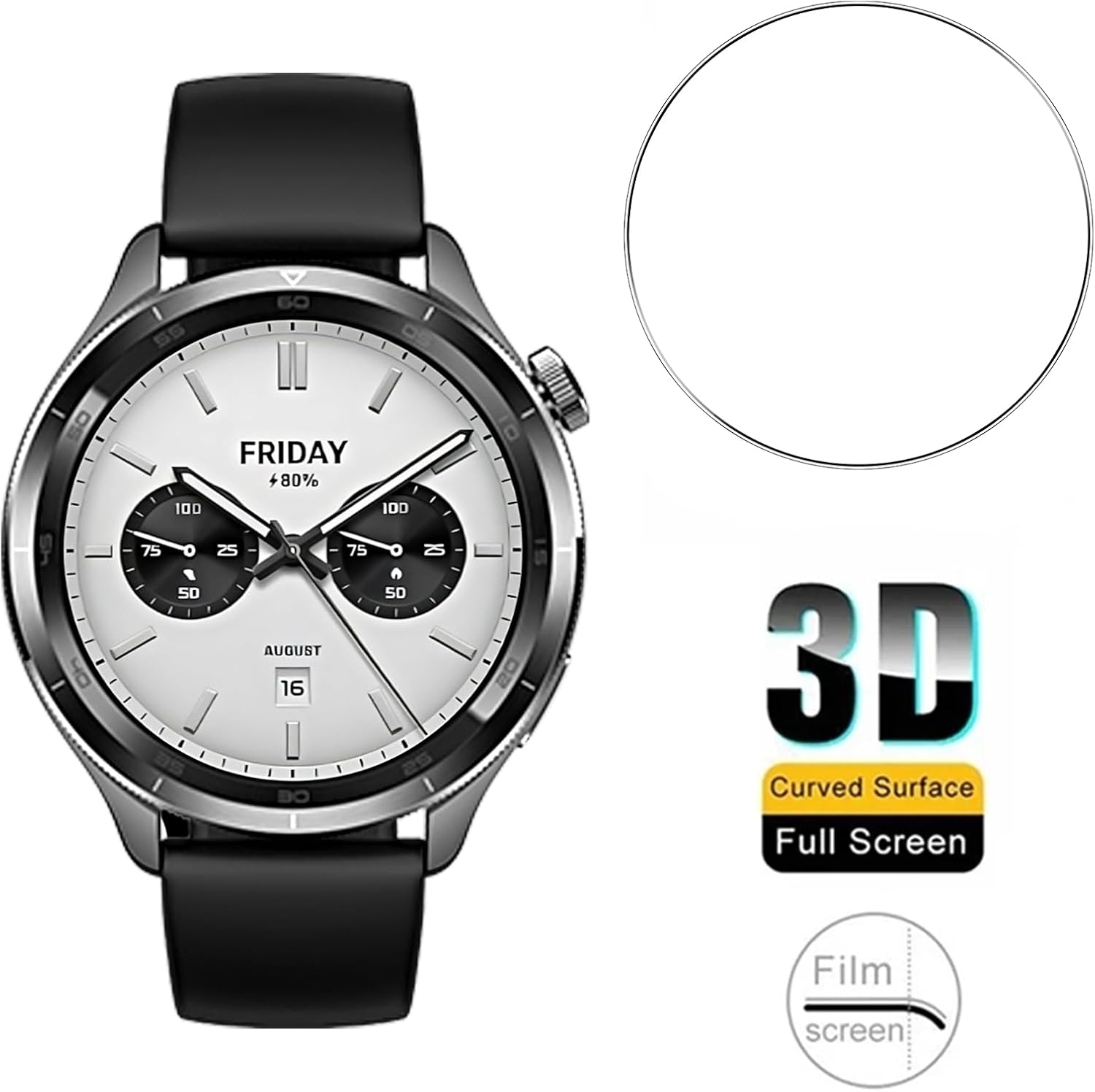 3 Buah Jam Tangan Pintar Kaca  - Xiaomi Smartwatch S4 Accessories ulasan dan harga