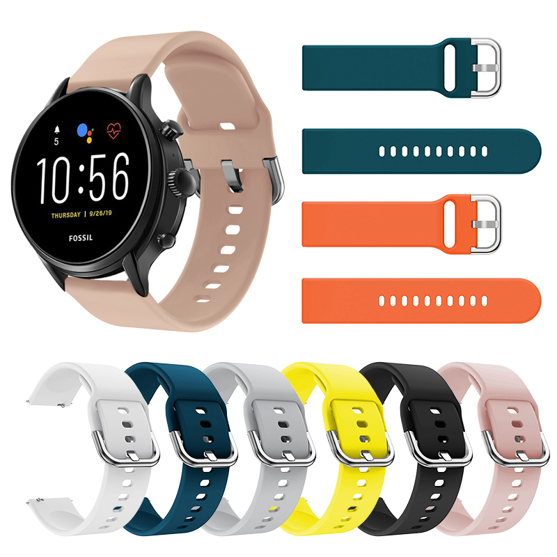 Tali silikon 22MM untuk Fossil - Fossil Smartwatch Accessories ulasan dan harga