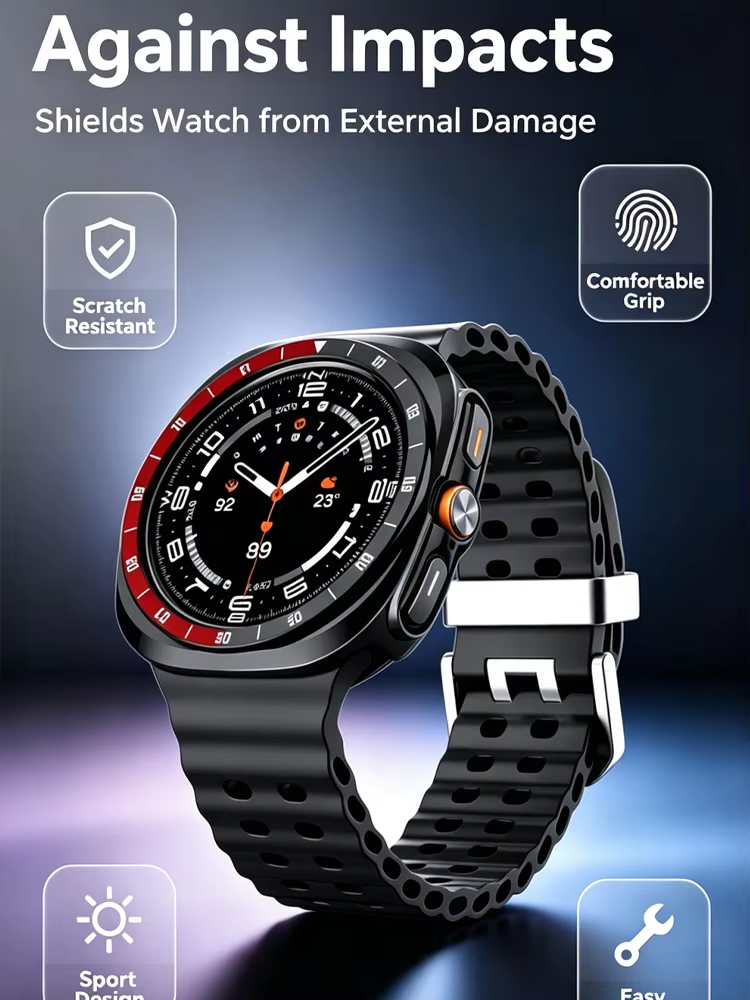 Bezel+Case untuk Samsung Galax - Samsung Smartwatch Ultra Accessories ulasan dan harga