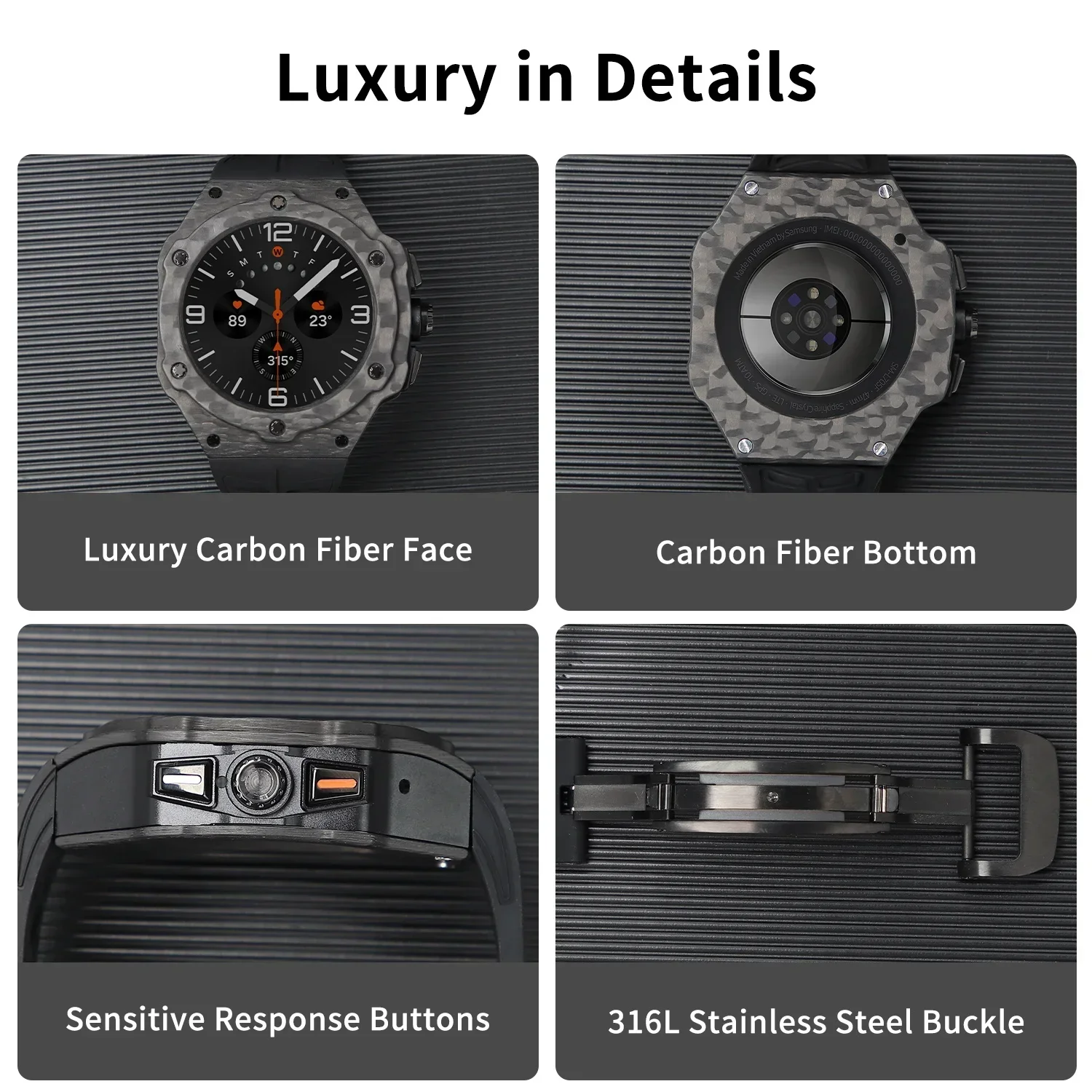 Kit modifikasi mewah untuk jam - Samsung Smartwatch Ultra Accessories ulasan dan harga