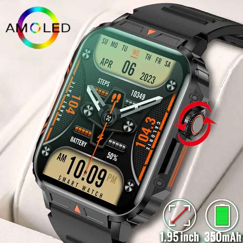 Jam tangan pintar militer pria - Smartwatch Faces ulasan dan harga