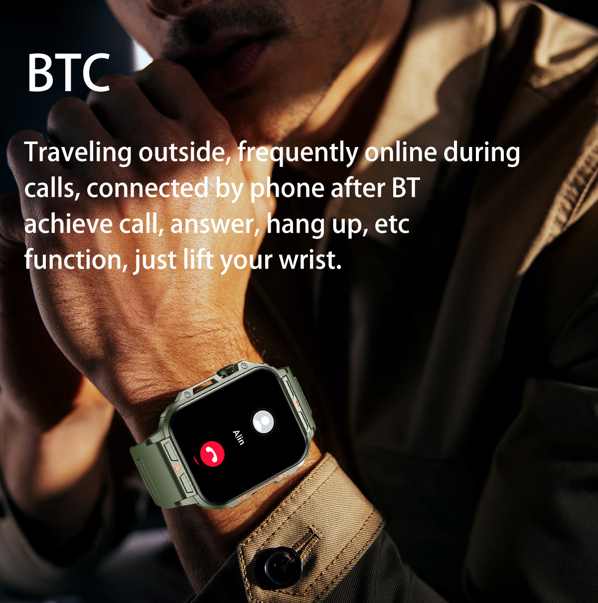 Jam tangan pintar militer pria - Smartwatch Faces ulasan dan harga