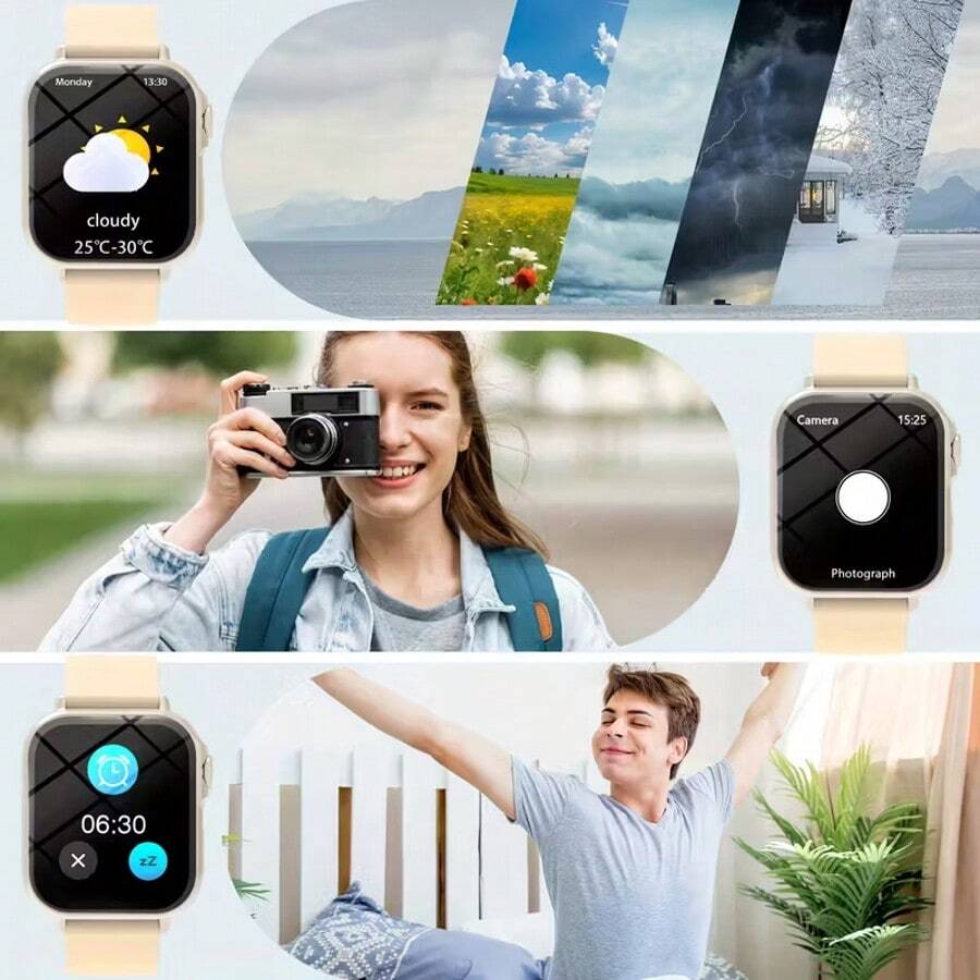 1pc Jam Tangan Pintar 2025 Den - Smartwatch Touch ulasan dan harga