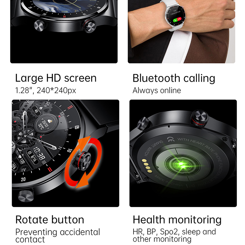 Jam Tangan Pintar GPS ECG+PPG  - Smartwatch Custom ulasan dan harga