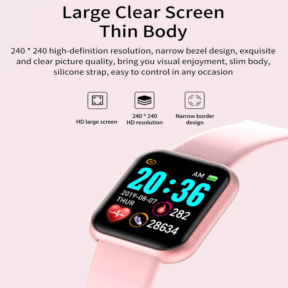 Jam tangan pintar pengingat pe - Smartwatch Touch ulasan dan harga
