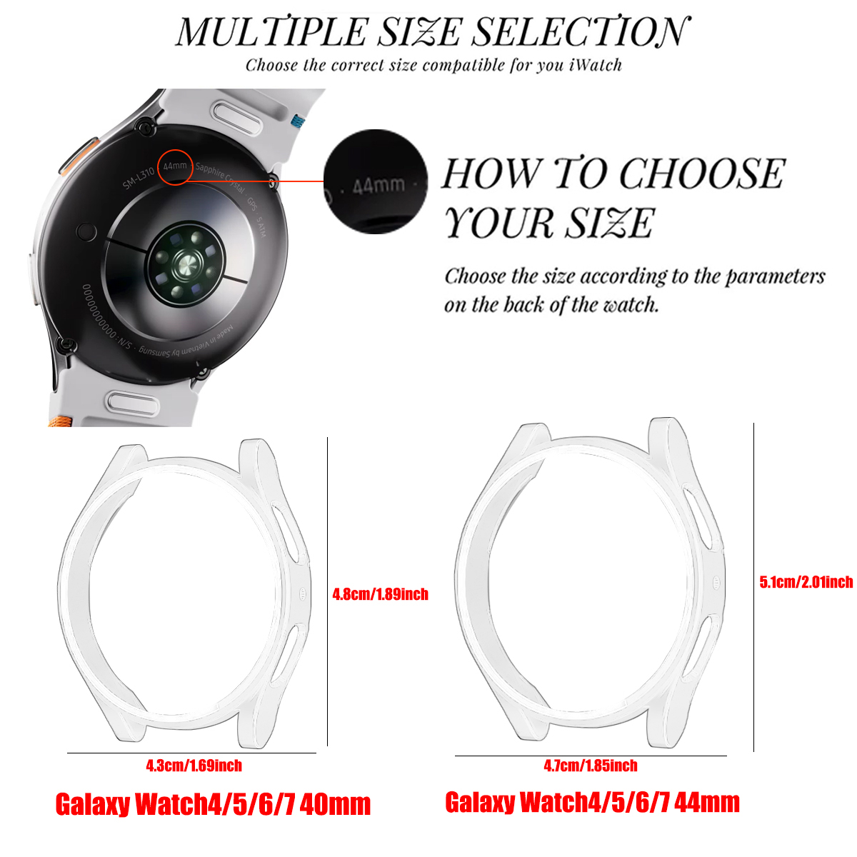 Casing Jam Tangan PC Skeleton  - Accessories For Galaxy Watch 5 ulasan dan harga