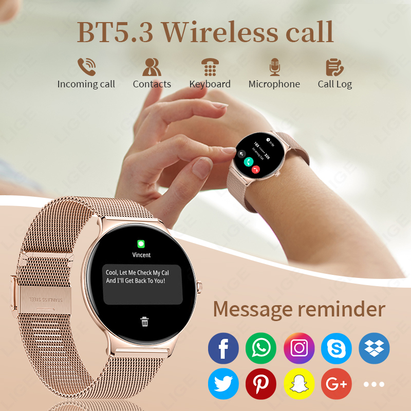 Jam Tangan Pintar LIGE Ultra T - Smartwatch Custom ulasan dan harga