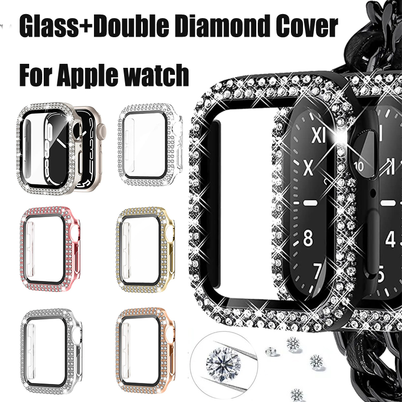 Kaca + Penutup Berlian untuk C - Smartwatch Band Accessories ulasan dan harga