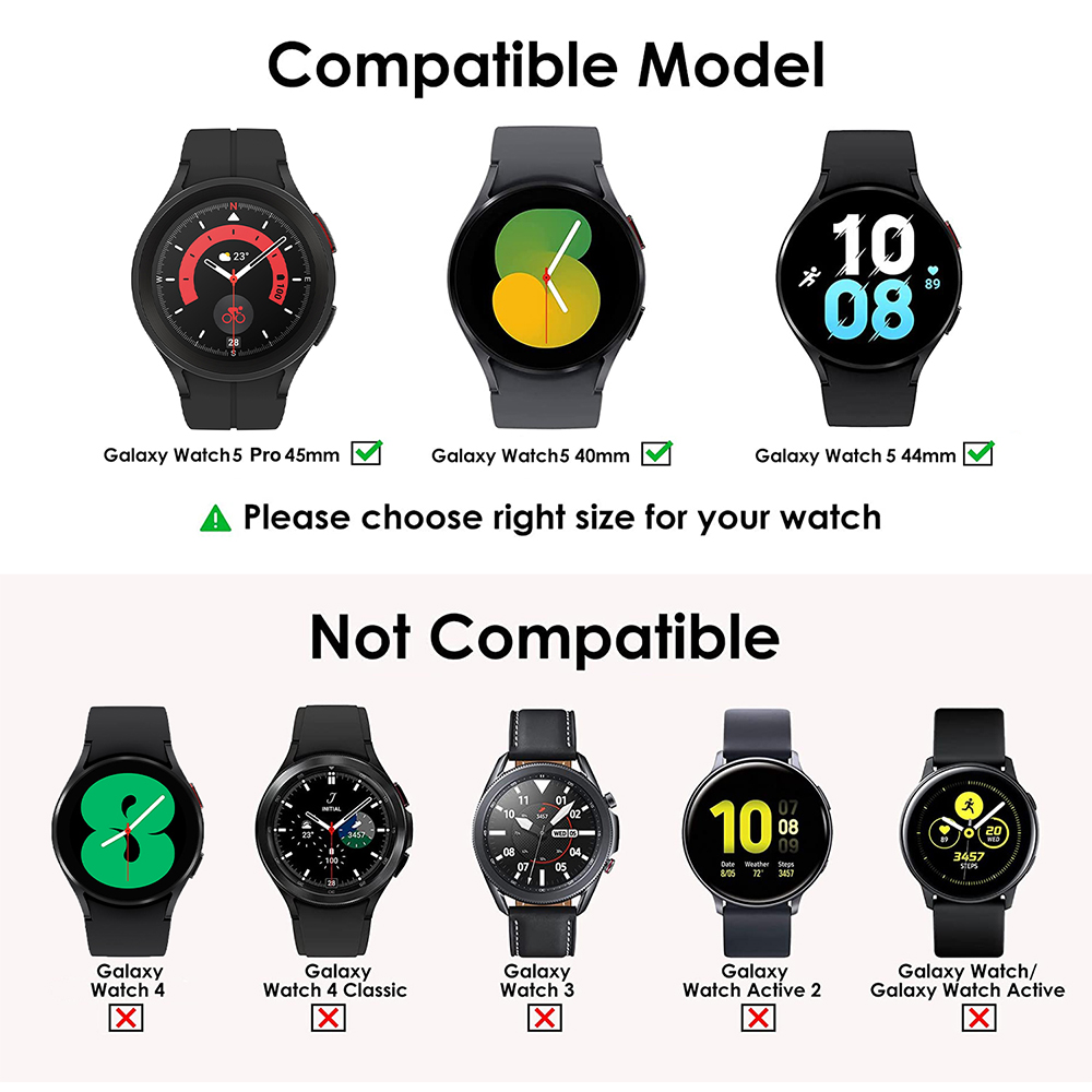 Sarung ponsel Samsung, + kaca  - Accessories For Galaxy Watch 5 ulasan dan harga