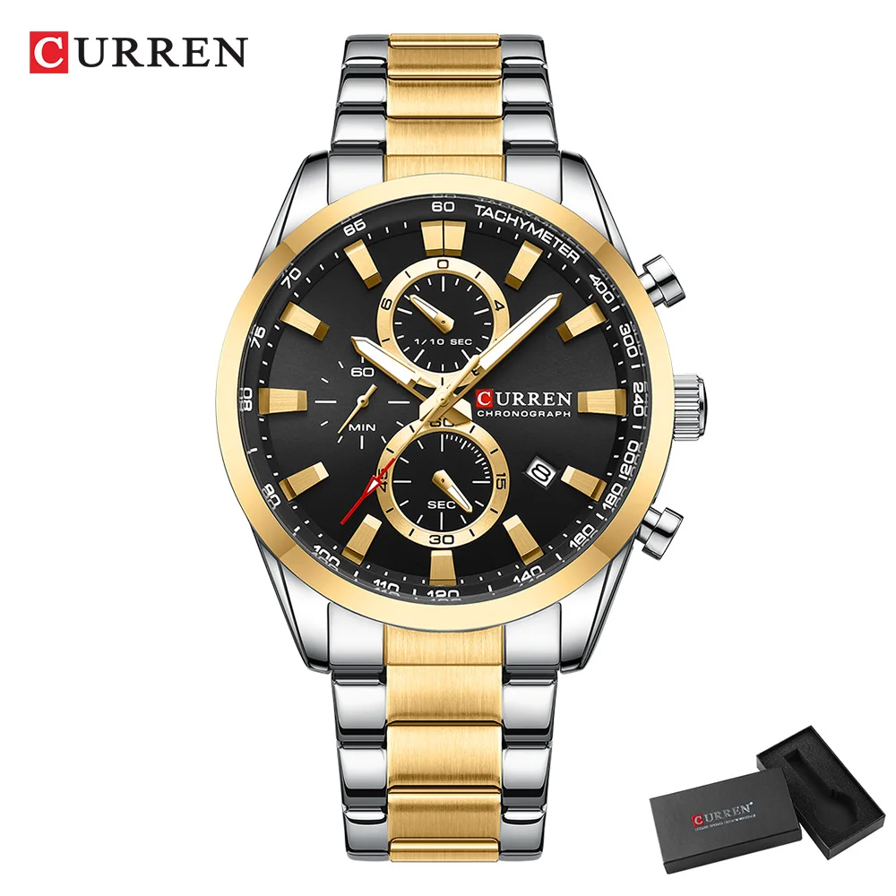CURREN Jam Tangan Olahraga Chr - Accessories With Watch ulasan dan harga