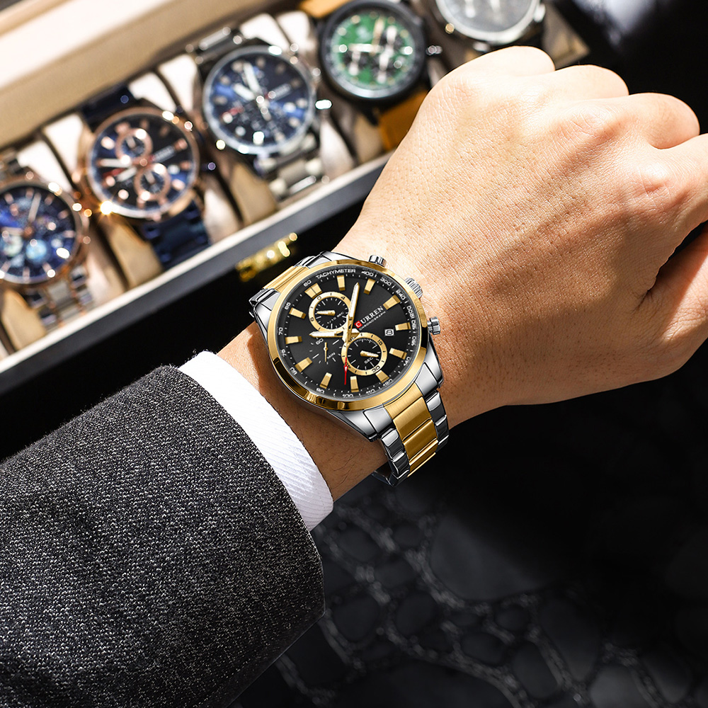 CURREN Jam Tangan Olahraga Chr - Accessories With Watch ulasan dan harga