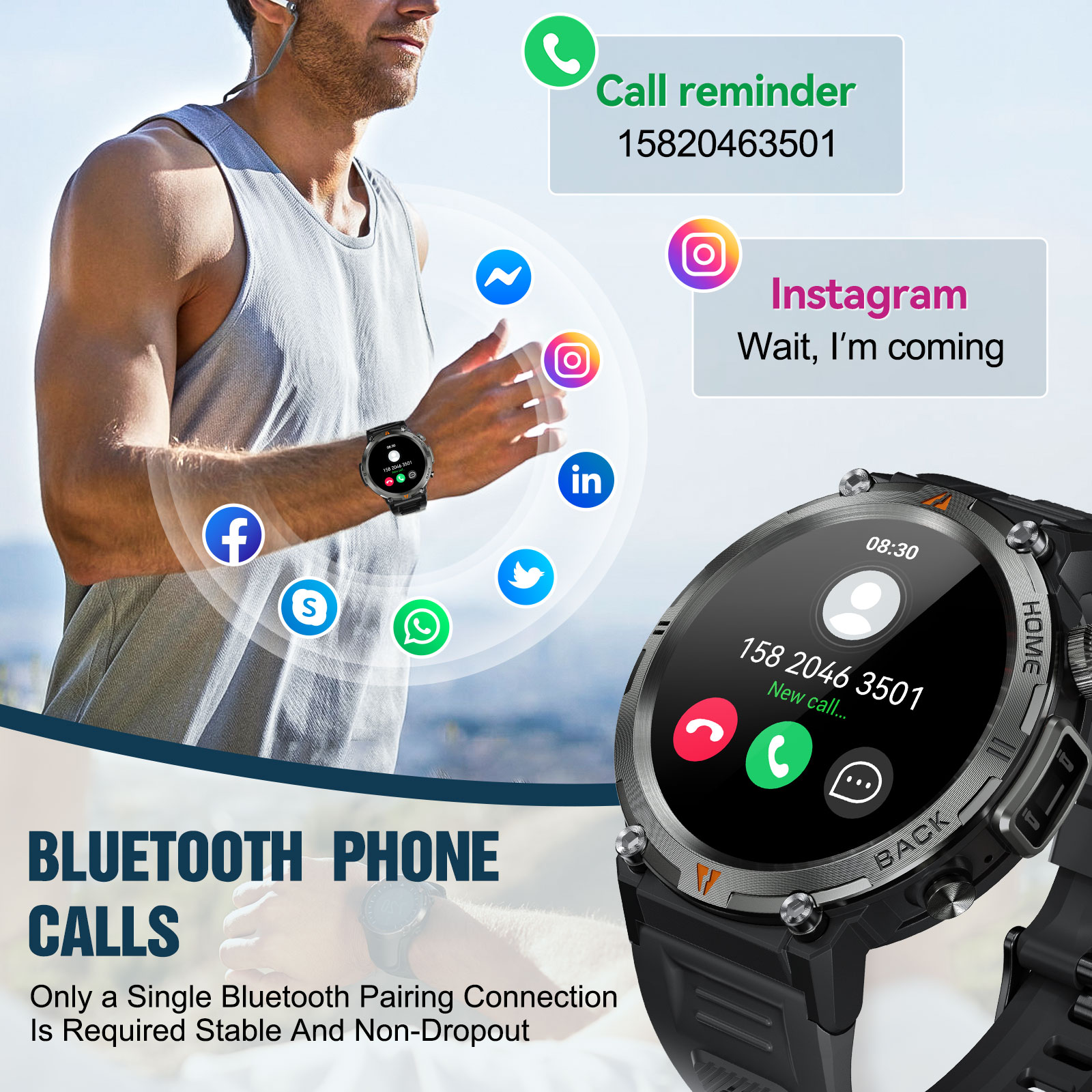 EIGIIS KE3 Jam Tangan Pintar P - Smartwatch Faces ulasan dan harga