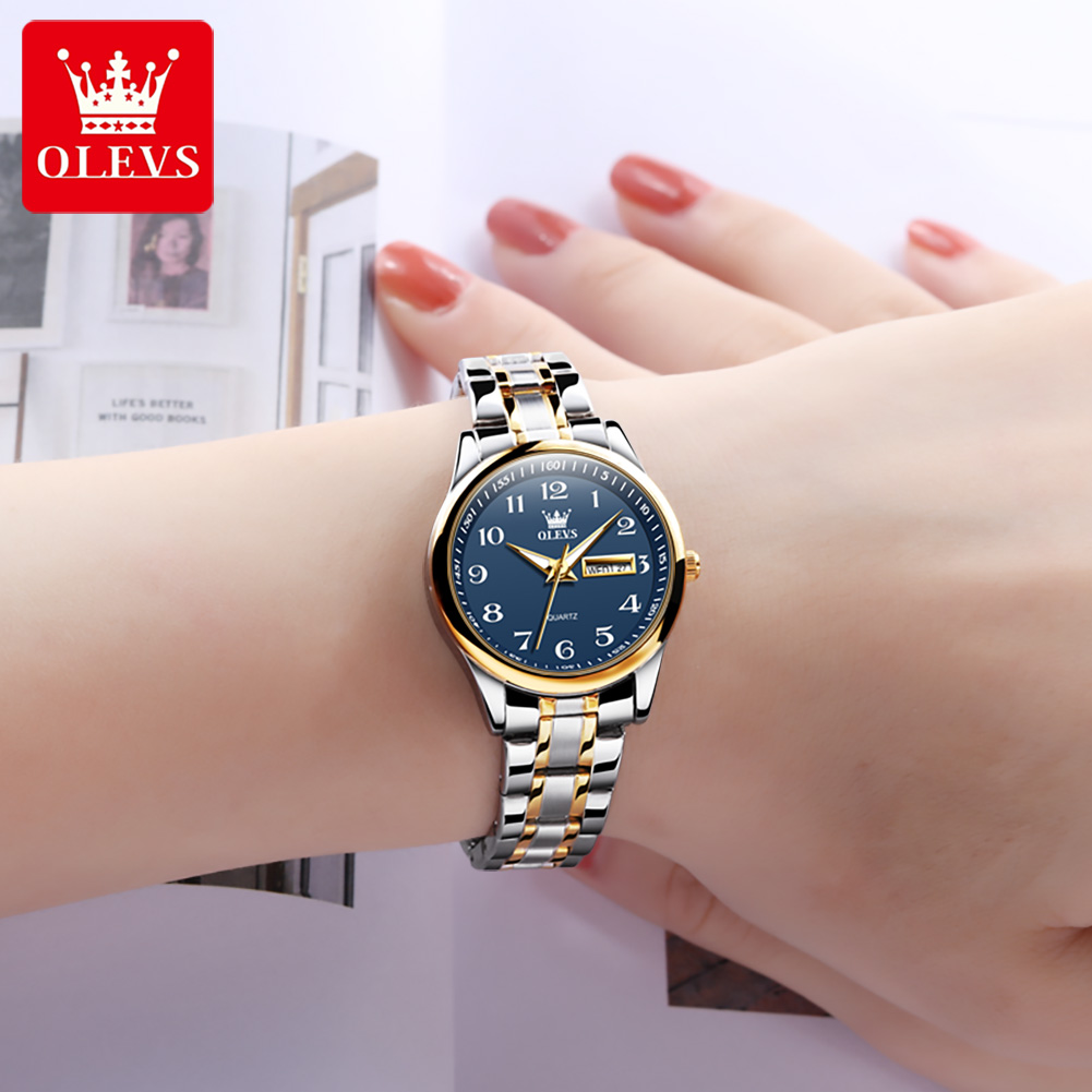 Jam Tangan Wanita Merk OLEVS Q - Accessories With Watch ulasan dan harga