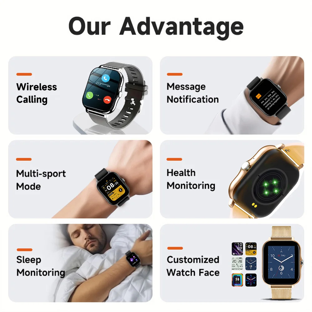 Jam Tangan Pintar untuk Androi - Smartwatch Instagram ulasan dan harga