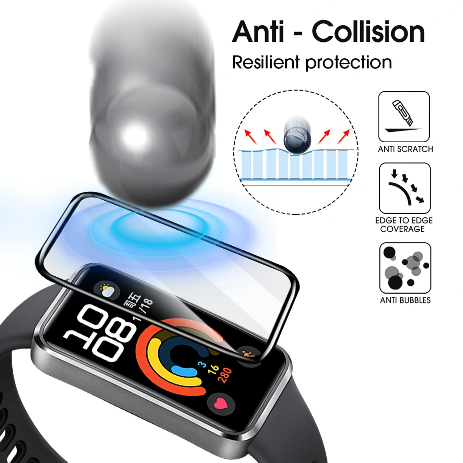 Pelindung Layar Fleksibel untu - Smartwatch Band Accessories ulasan dan harga