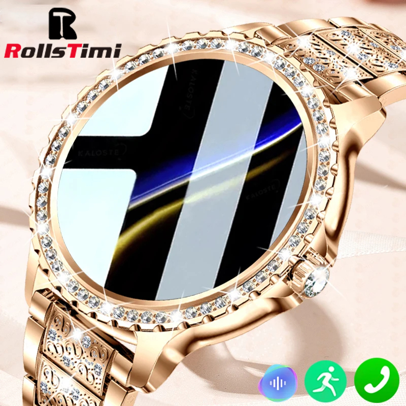 Jam tangan pintar wanita emas, - Smartwatch Faces ulasan dan harga
